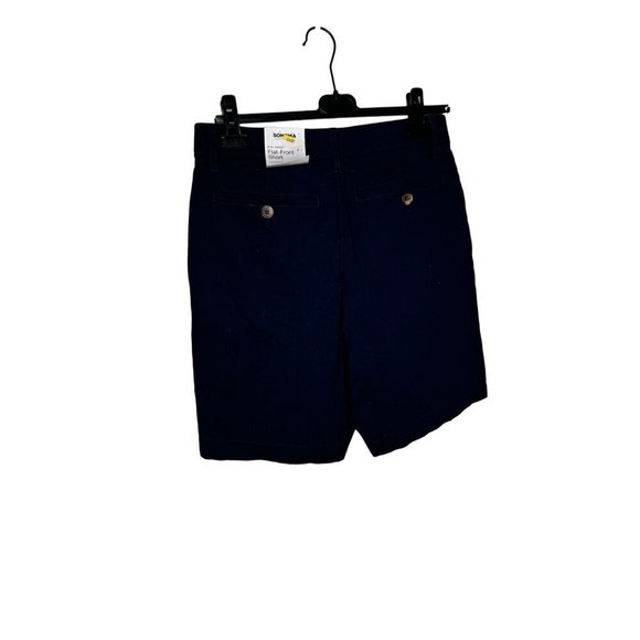 NWT Sonoma Flat-Front Cotton Blend Short Navy 29 - Picture 3 of 4